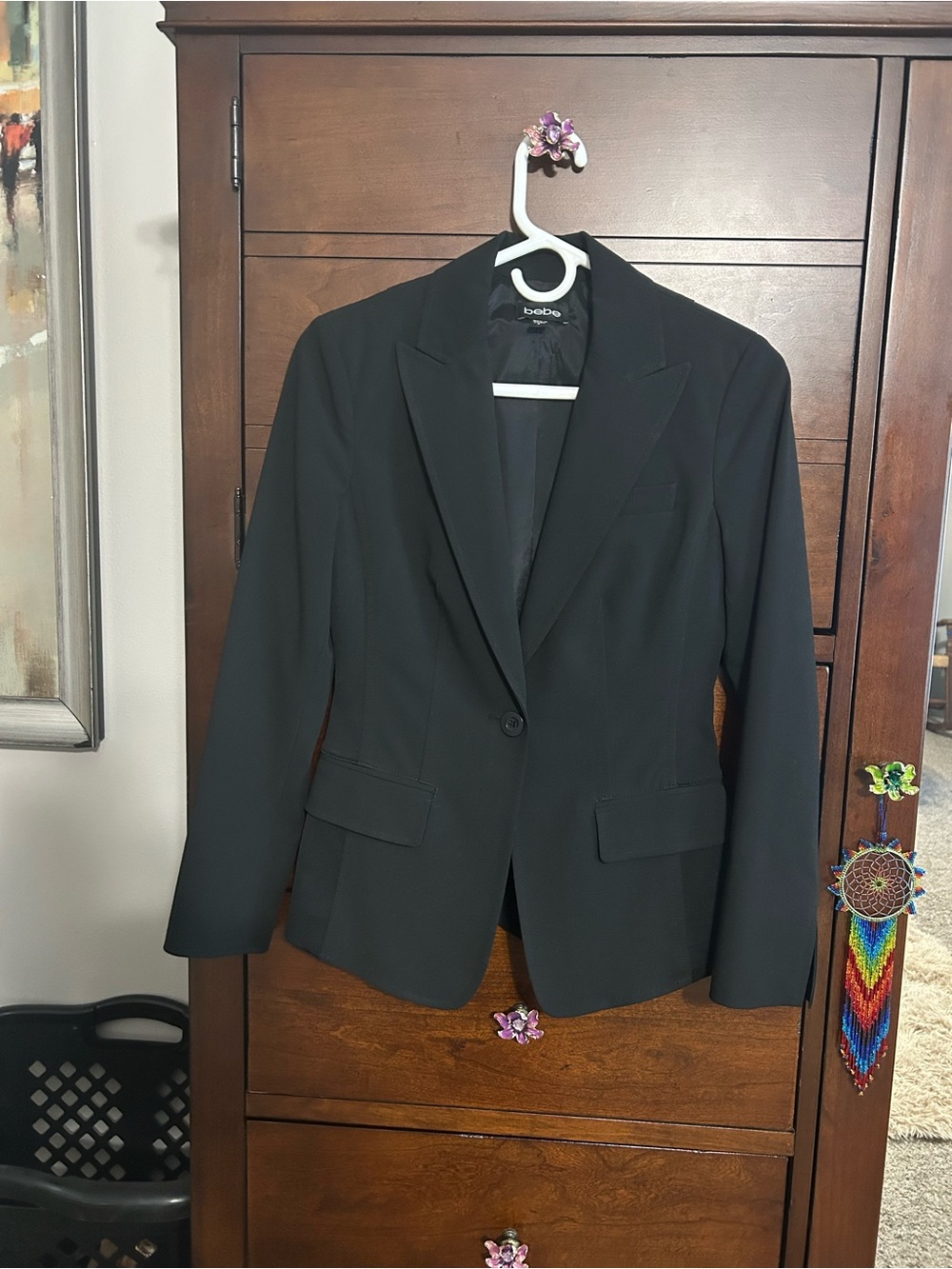 Bebe Single-Button Tailored Blazer size 2
